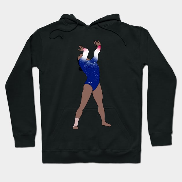 Simone Biles 2023 World Gymnastics Championships Hoodie by Coach Alainne Designs